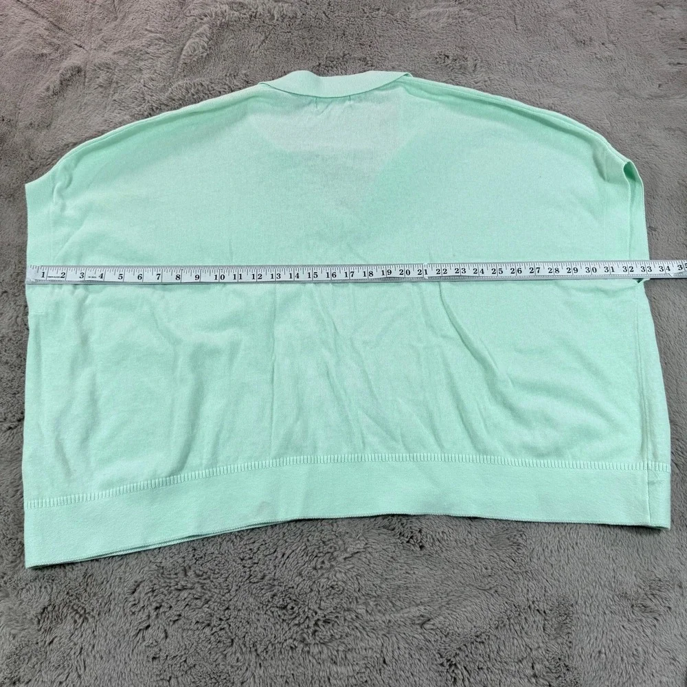 NWOT Banana Republic Women Polo Top XL/XXL Linen Oversized Johnny-Collar Sweater - Picture 6 of 9